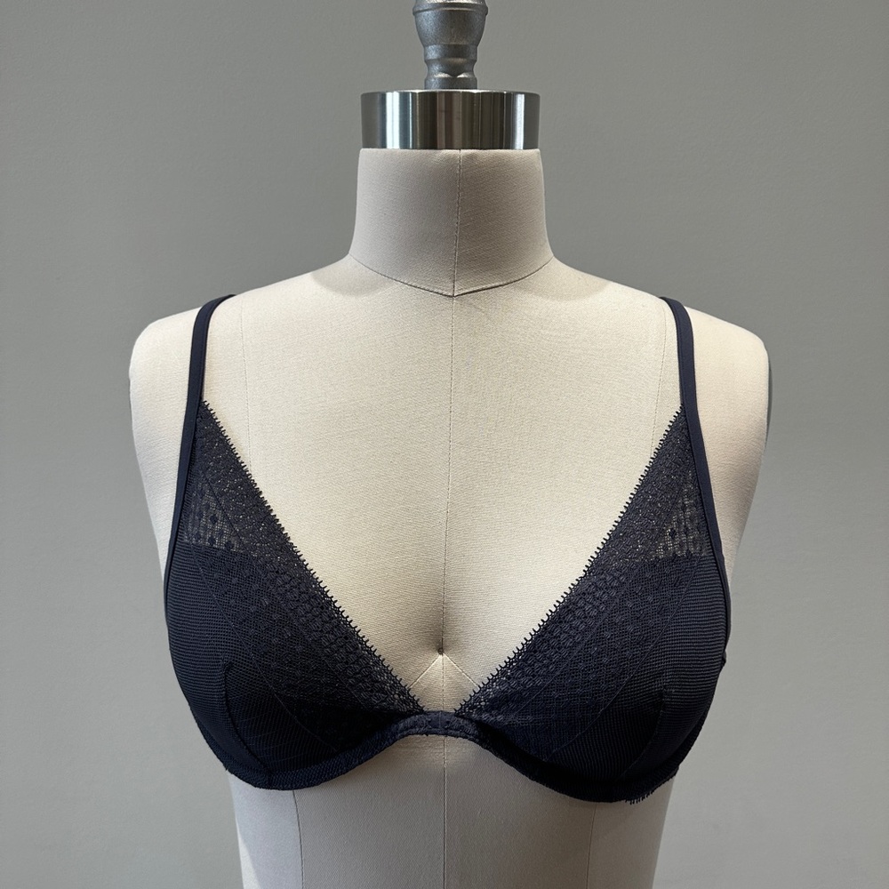 La Senza - Blue/Grey Lace Underwire Bra - Women Intimates & Sleepwear